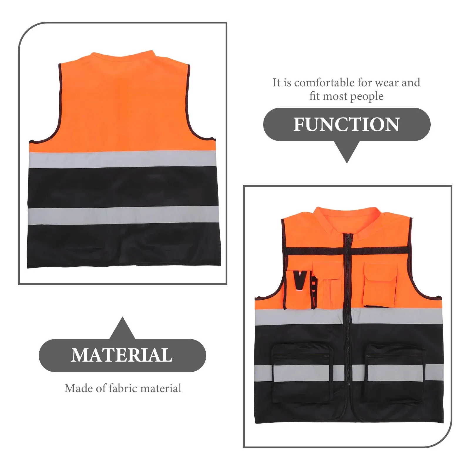 Running Vest Reflective Safety Clothing High Visibility Construction at Night Security Woman
