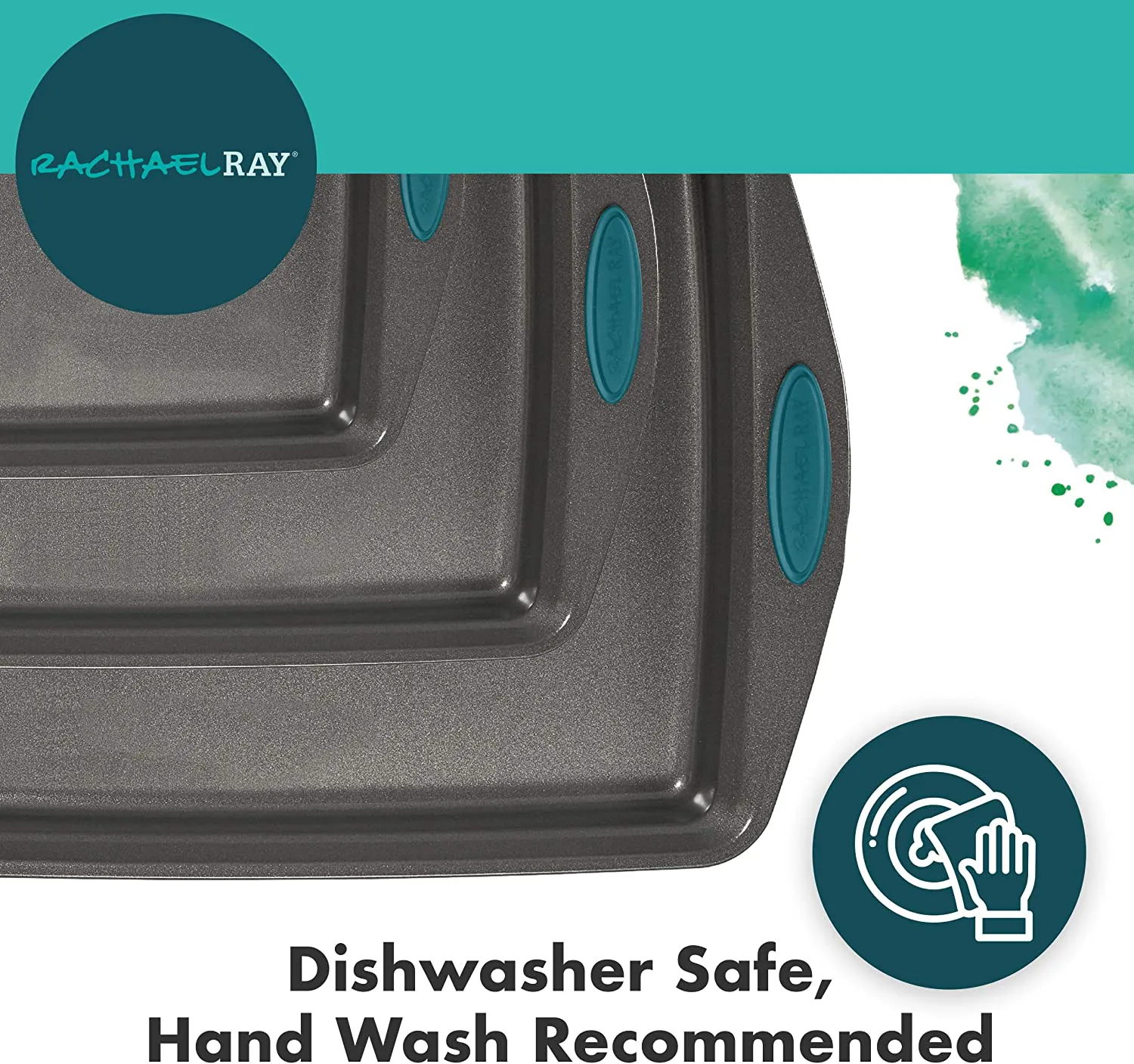 Rynx | Rachael Ray Bakeware Nonstick Cake Pan Set, 3-Piece
