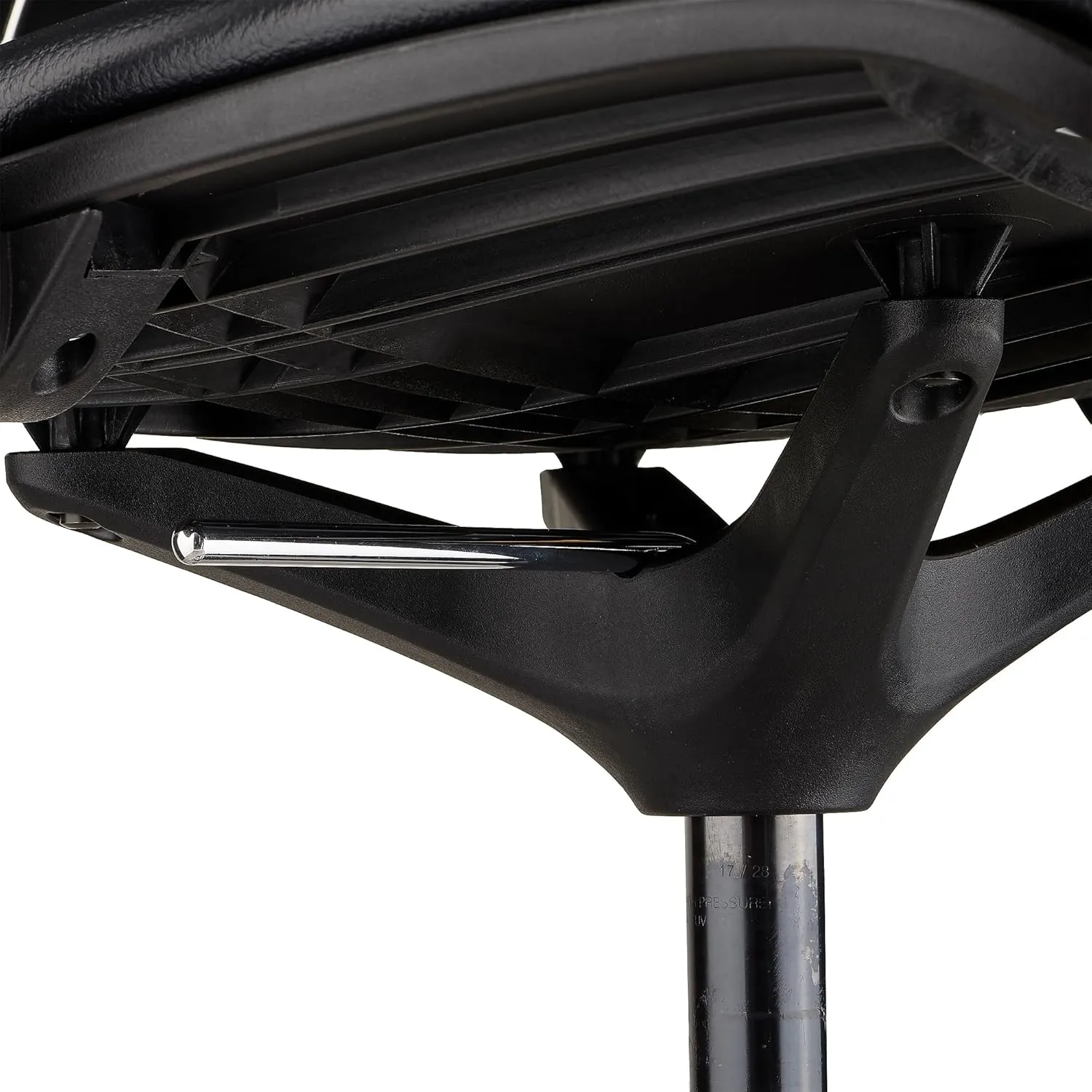 Safco Products Shell Extended Height Swivel Office Desk Computer Ergonomic Chair, Pneumatic Height Adjustable, Black (7014BL)