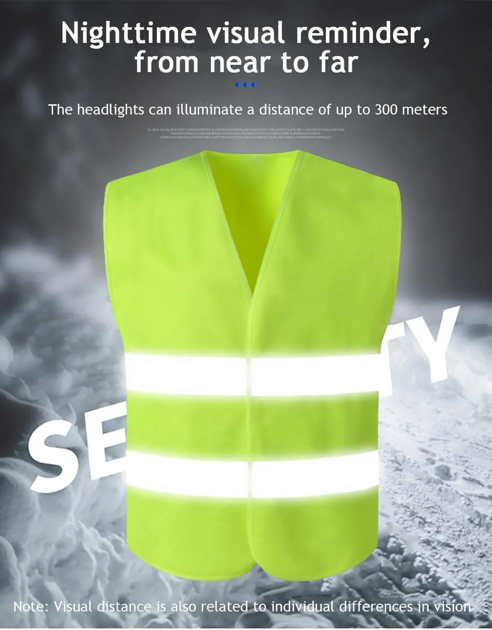 Safety Reflective Vest for Men,High Visibility Mesh Safety Waistcoat for Worker Police Traffic,Outdoor Running Night Walking Cycling Safety Gear for Unisex Adult-5 pcs Green B||116 * 68