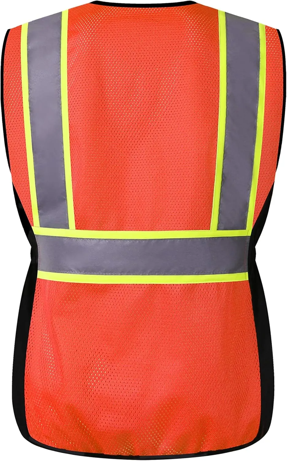 Safety Vest For Women,High Visibility Reflective Vest With Multi Pockets And Zipper,Work Vest For Lady