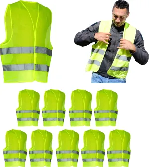 Safety Vests Bulk Pack Reflective Vests for Men and Women and Kids