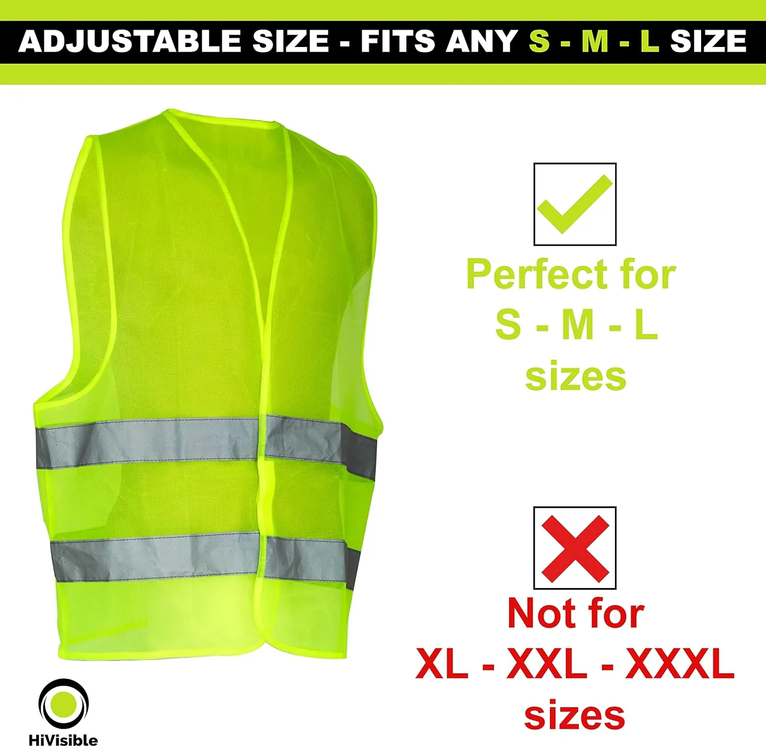 Safety Vests Bulk Pack Reflective Vests for Men and Women and Kids