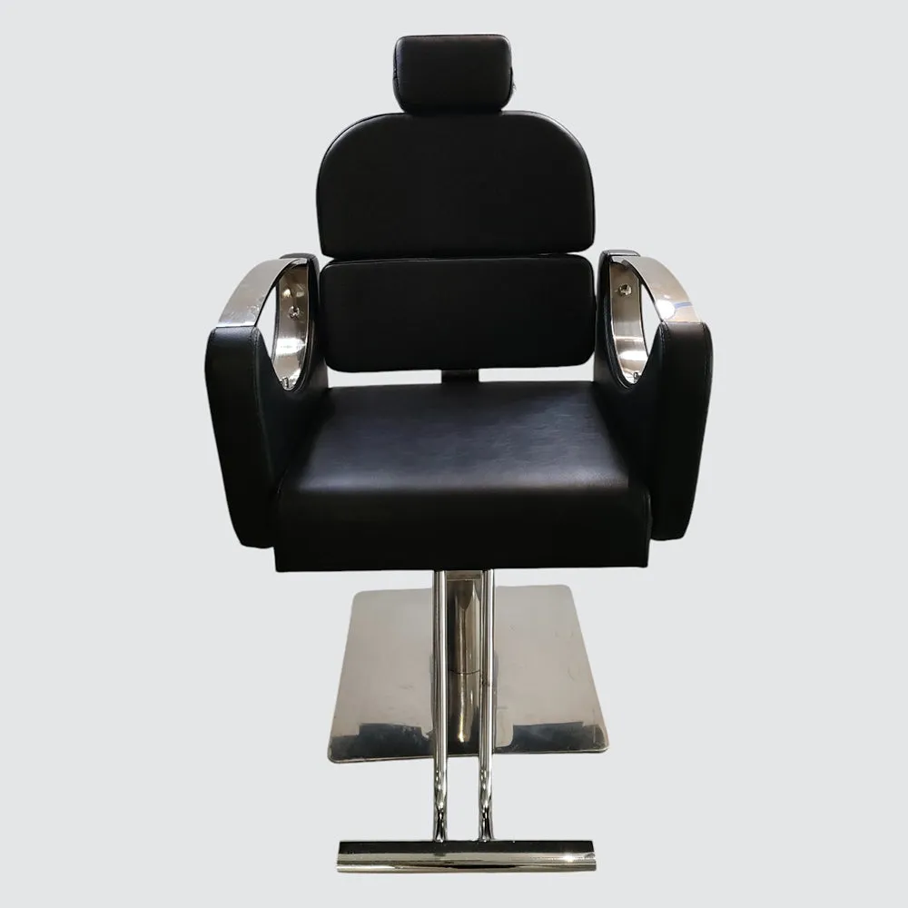 Salon and Parlor Chair Multipurpose D Handle Unisex Stylish Salon Chair with Durable for Haircutting and Beauty Spaces and Legs Rest