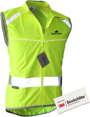 Salzmann High Visibility Cycling Vest | Reflective Cycling Gilet | Made with 3M Scotchlite