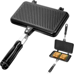 Sandwich Maker Double Sided Frying Pan Aluminum Omelette Trays Nonstick Grilled Sandwich Maker Pan Baking Pan
