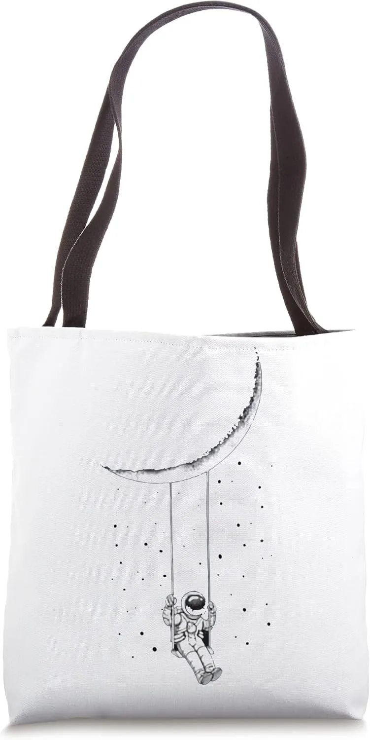 Saturn That Frown Upside Down - Funny Astronaut Jokes Tote Bag