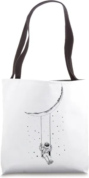 Saturn That Frown Upside Down - Funny Astronaut Jokes Tote Bag