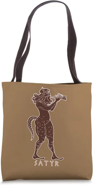Satyr Faun Ancient Greek Deity Mythology Tote Bag