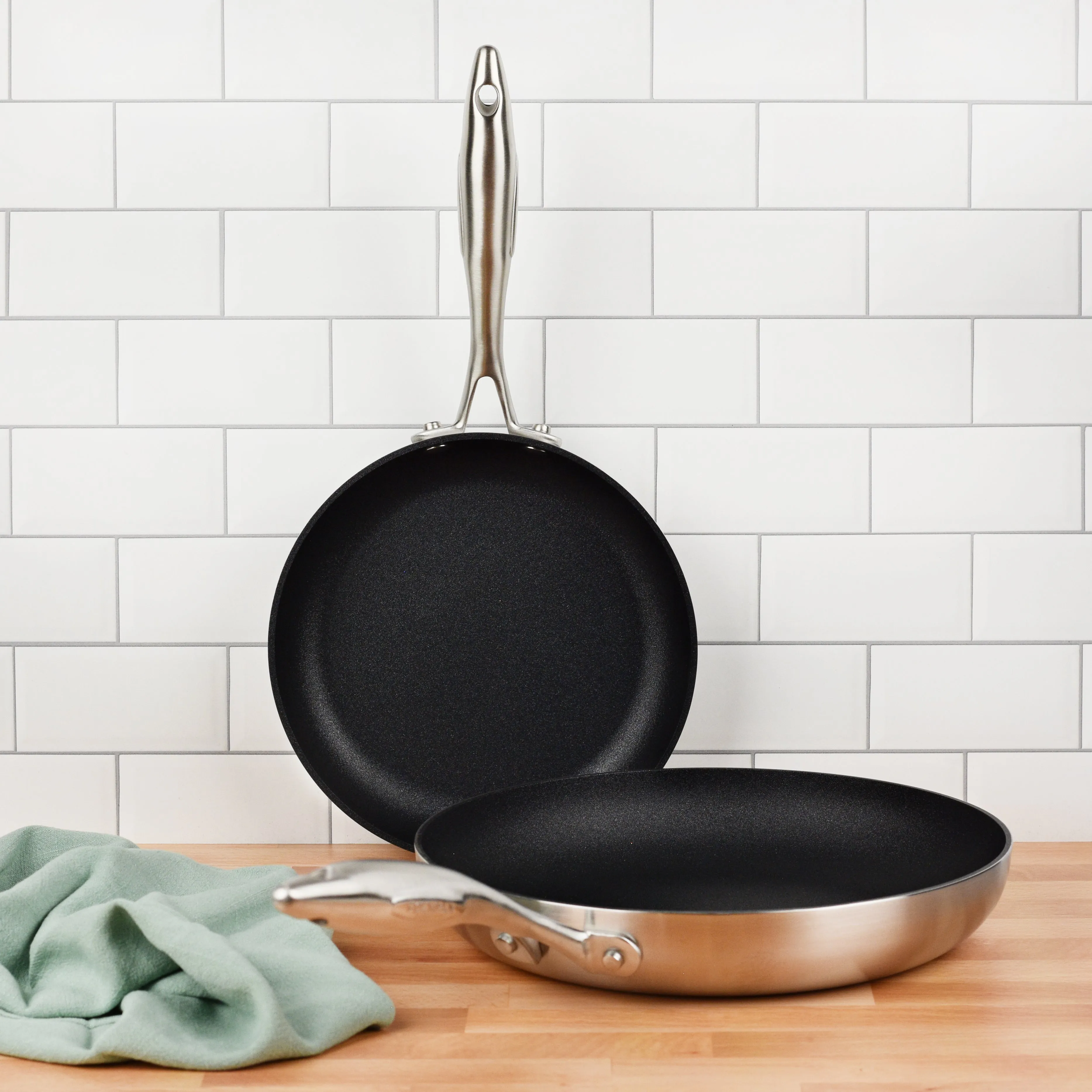 Scanpan CX  8 & 10.25" Stainless Steel Nonstick Fry Pan Set