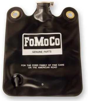 Scott Drake Concours Windshield Washer Bag with Flip Cap and FoMoCo Logo, Compatible with 1966 Ford Mustang, Model C1AZ-17618-E
