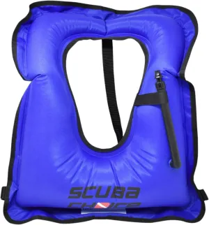 Scuba Choice Snorkel Vest w/Crotch Strap, Durable Inflatable Snorkeling Vest for Adults 100lbs-200lbs, Easy Oral Inflator, Nylon & TPU Material - Size Large, Royal Blue