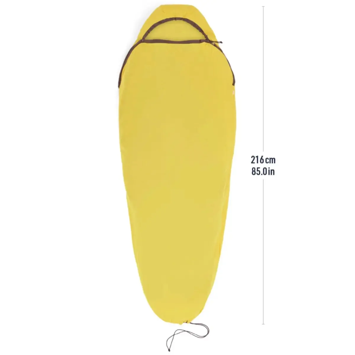 Sea To Summit Reactor Sleeping Bag Liner - Standard Mummy with Drawcord - Yellow