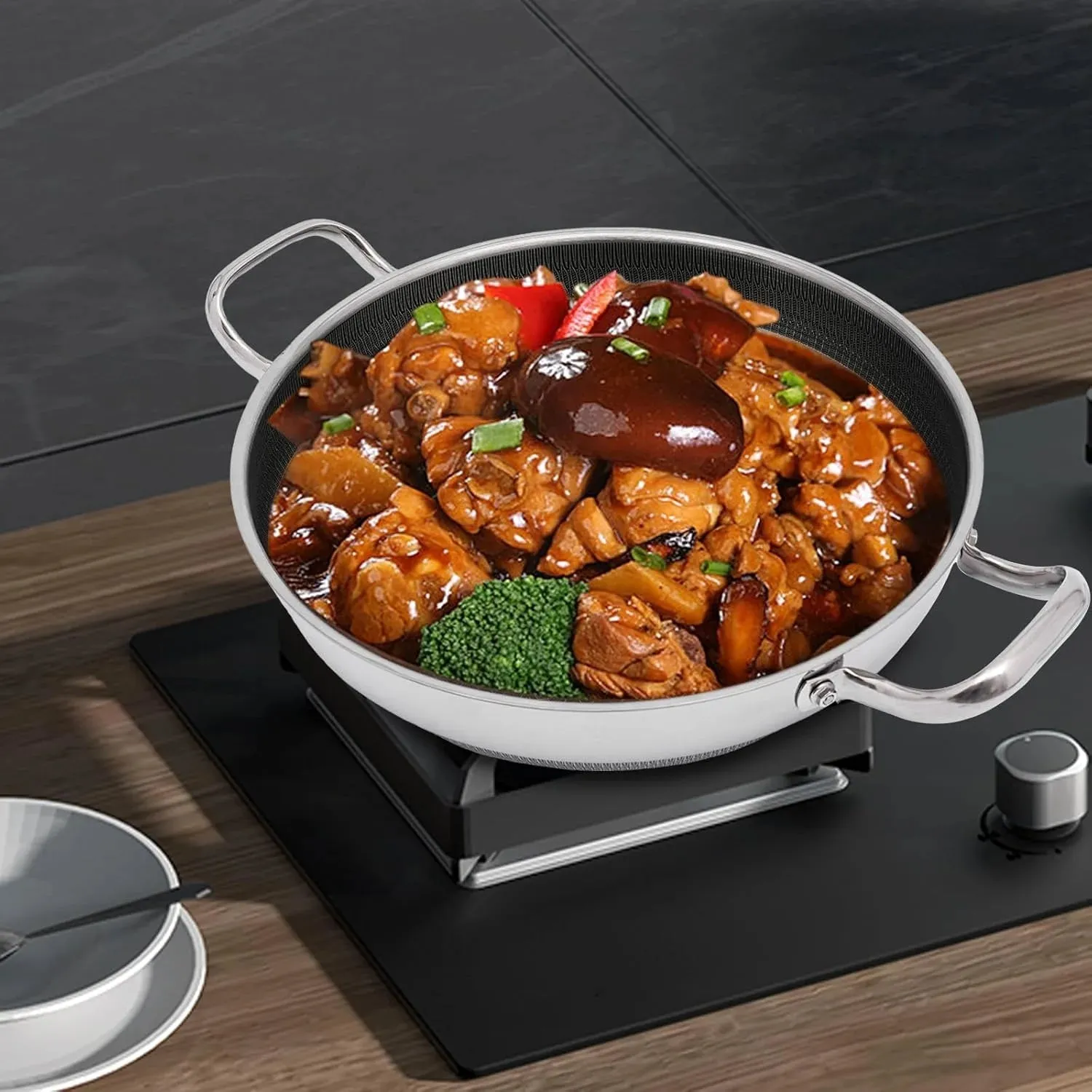 Secure platform Nonstick Pan Frying Stainless Customer-favorite Steel