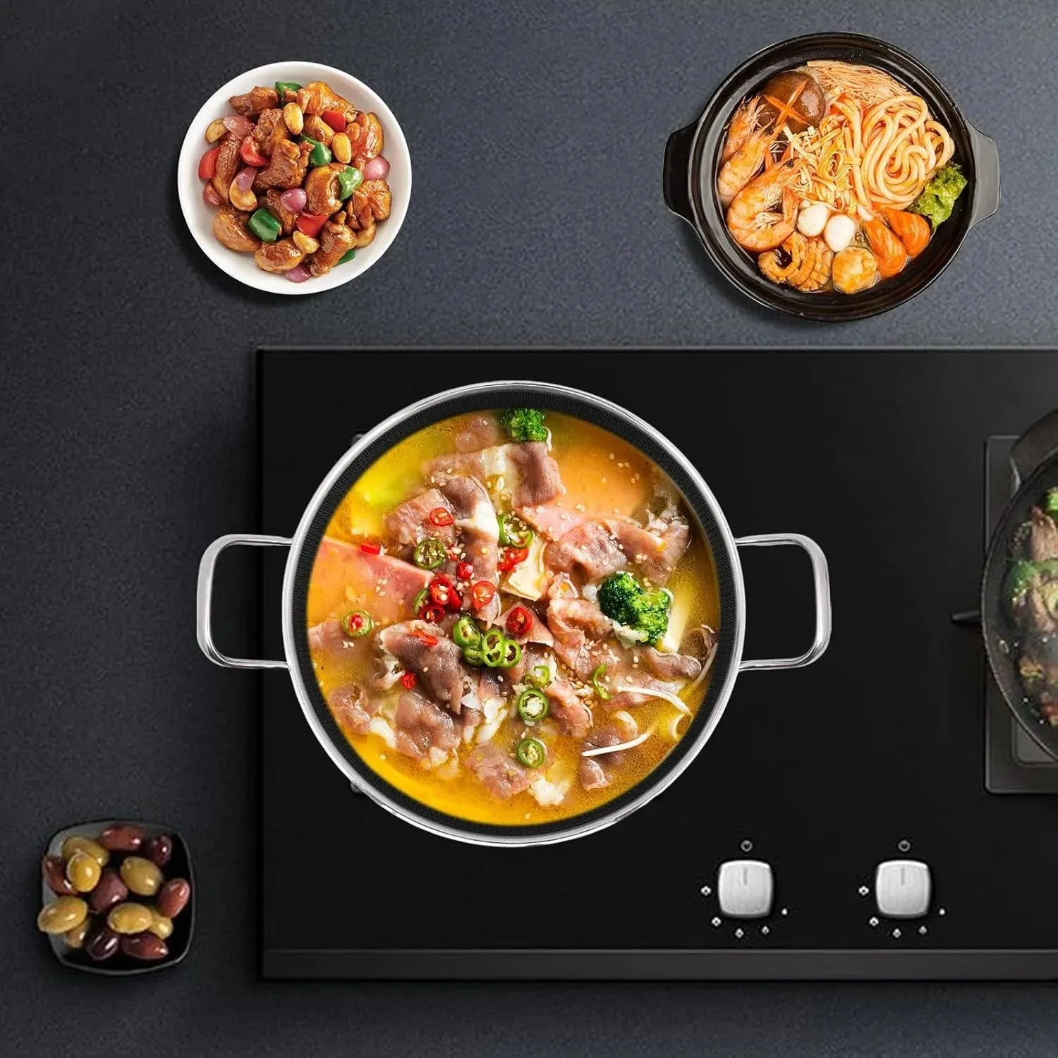 Secure platform Nonstick Pan Frying Stainless Customer-favorite Steel