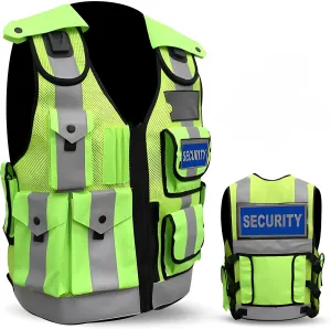 Security Vest Safety Enforcement Vest High Visibility Reflective Safety Work & Security Vest