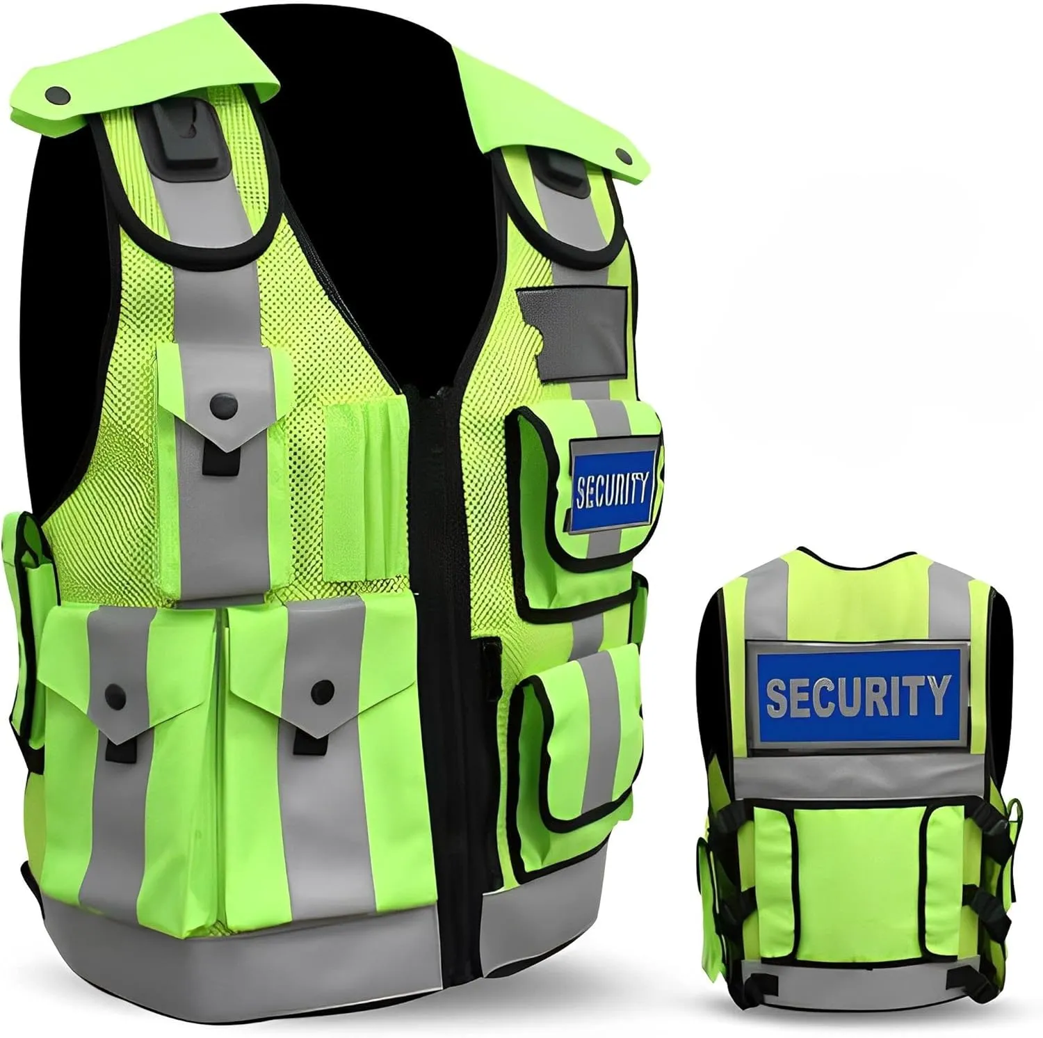 Security Vest Safety Enforcement Vest High Visibility Reflective Safety Work & Security Vest