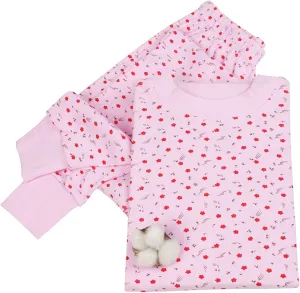 Seniors Women Thermal Underwear Set - 2 Piece Performance Base Layer Long Sleeve T-Shirt Top and Bottom