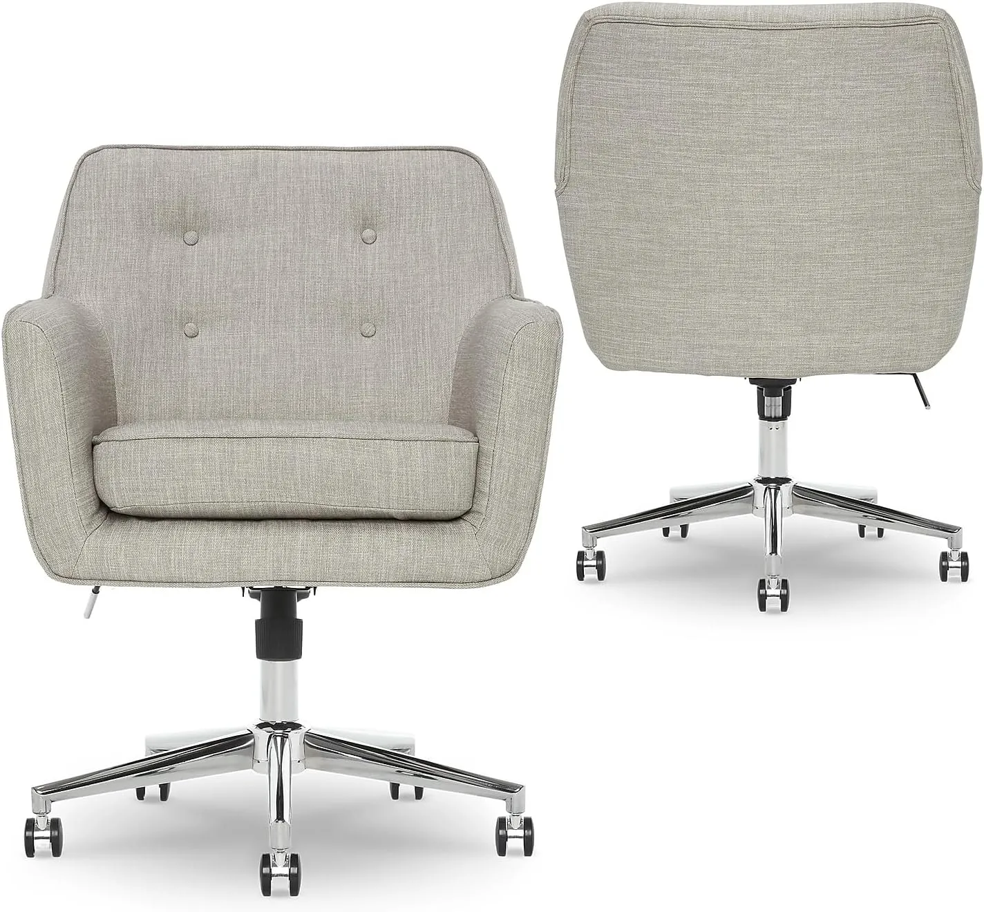 Serta Ashland Home Office Chair, Light Gray