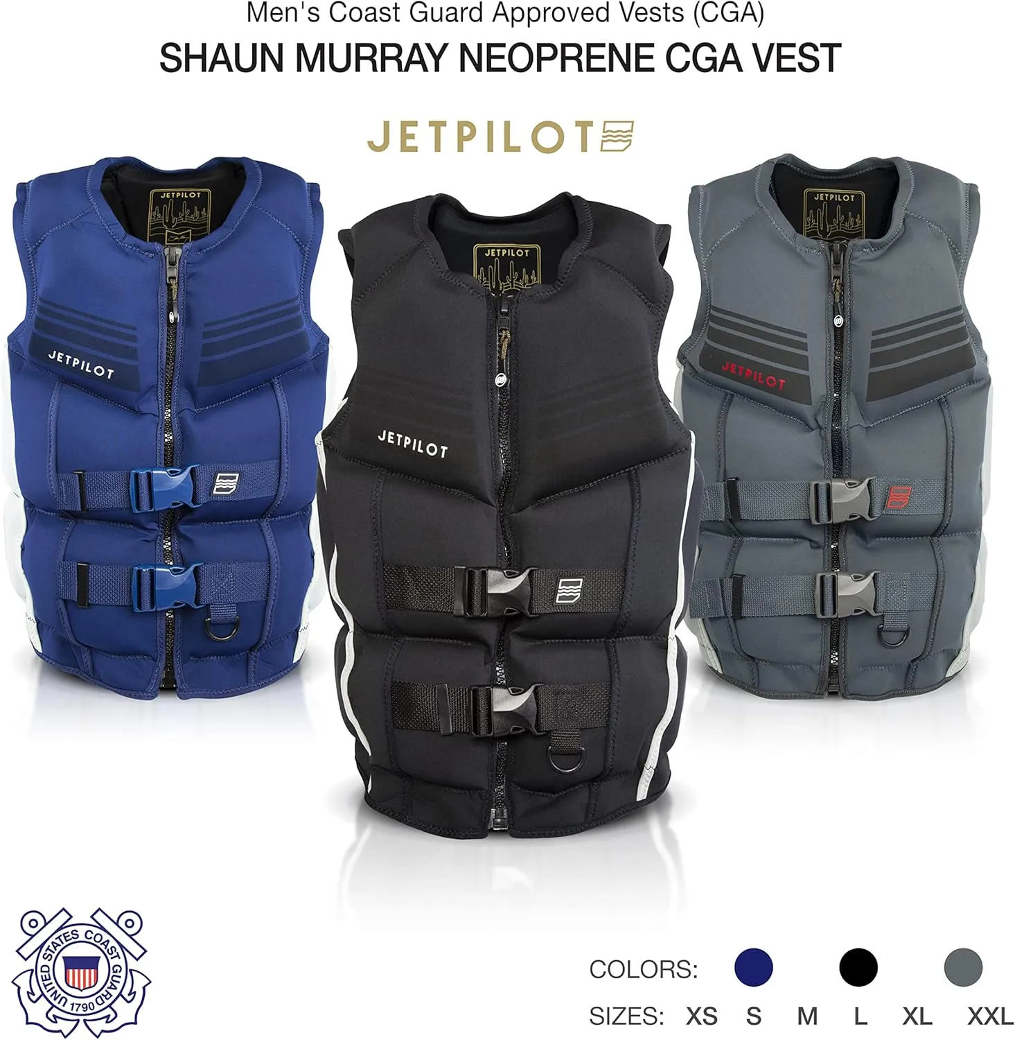 Shaun Murray Neoprene Coast Guard Approved Life Jacket PFD