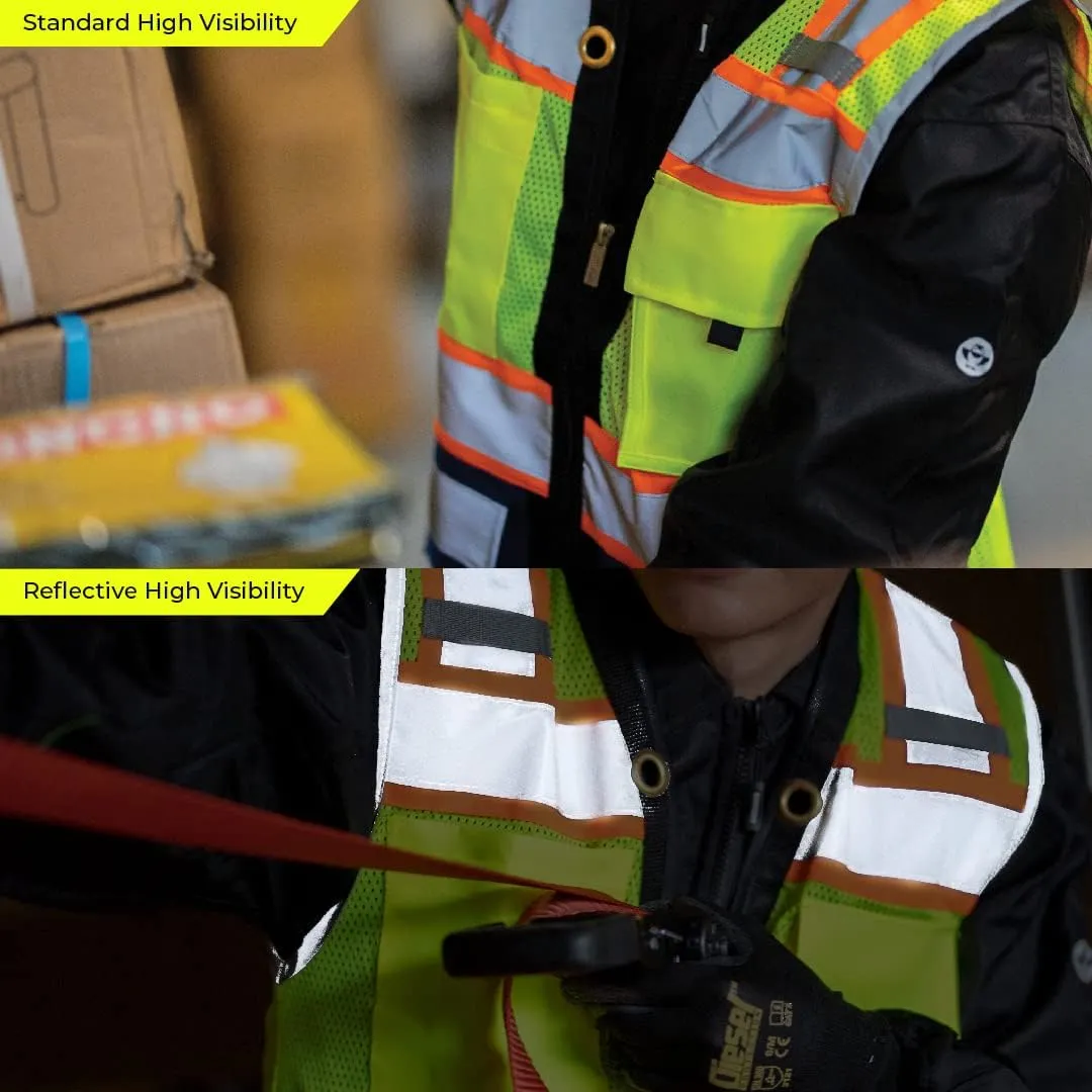Shine Bright Safety Vest - High Visibility with Reflective Straps and Pockets – Premium, Soft, Durable, and Breathable