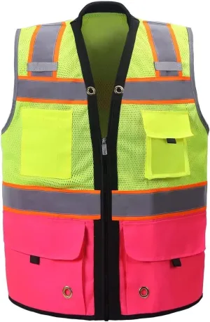 Shine Bright Safety Vest - High Visibility with Reflective Straps and Pockets – Premium, Soft, Durable, and Breathable