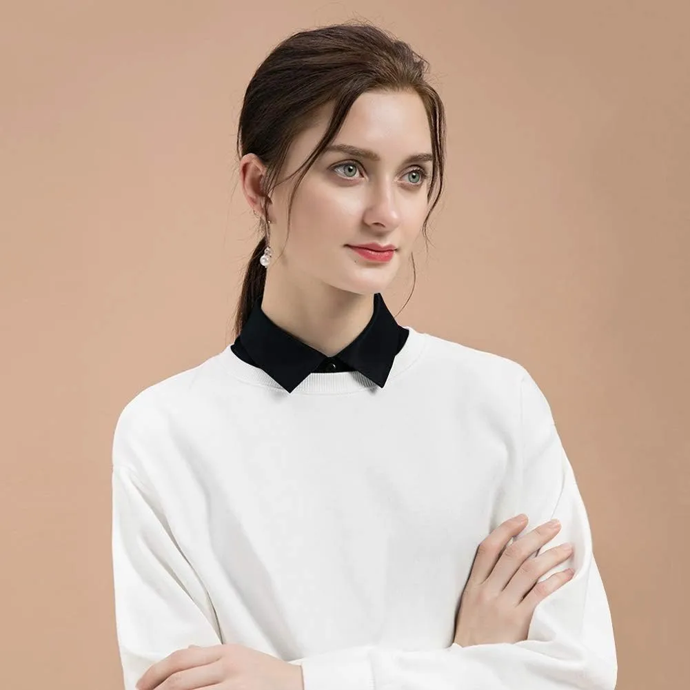 Shinywear Fake Collar Detachable Collar Blouse Dickey Half Shirts Peter Pan Collar