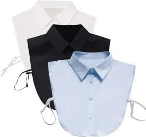 Shinywear Fake Collar Detachable Collar Blouse Dickey Half Shirts Peter Pan Collar