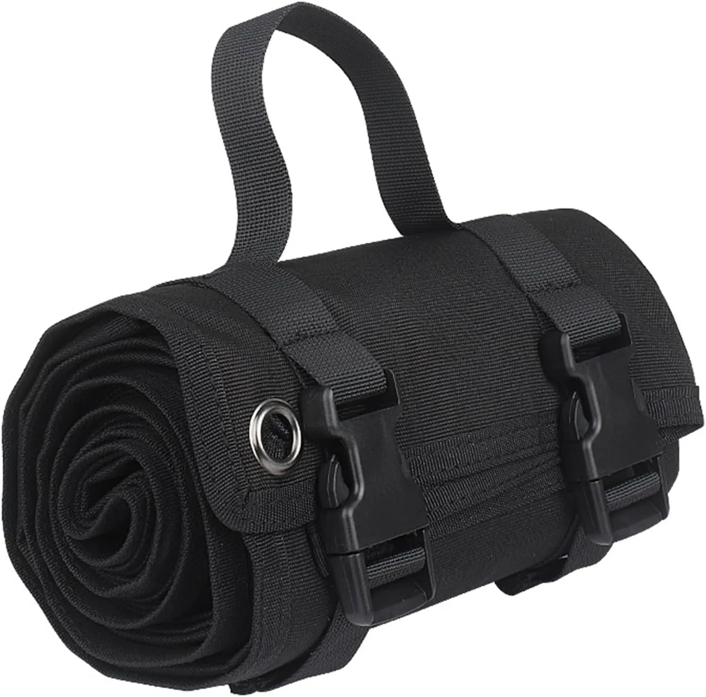 Shooting Mats Prone Padded Waterproof, Roll Up Shooting Mat Prone Rifle Shooter Mats Tactical Shooting Blanket Mat for Range Shooting Hunting (Black)