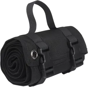 Shooting Mats Prone Padded Waterproof, Roll Up Shooting Mat Prone Rifle Shooter Mats Tactical Shooting Blanket Mat for Range Shooting Hunting (Black)
