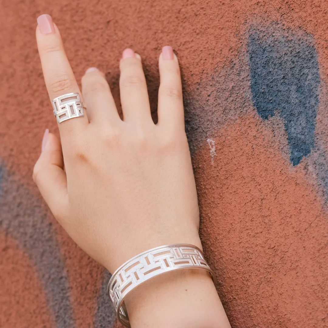 Silver Labyrinth Ring