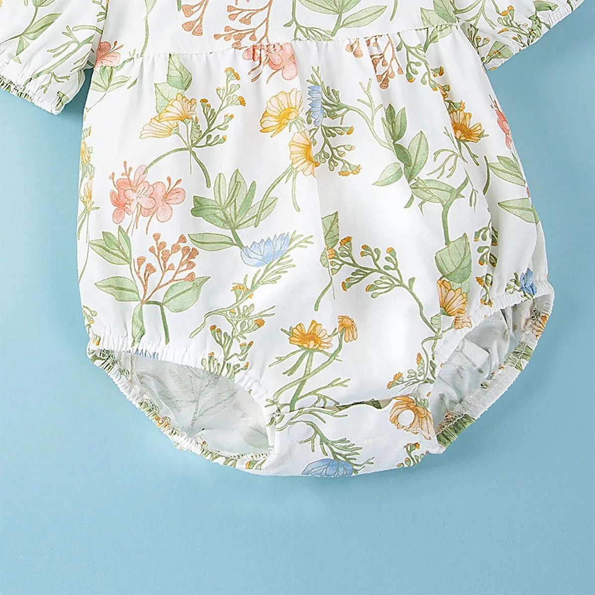 Simplee kids Baby Infant Girls Cotton Short Sleeve Summer Ruffle Romper 3-24 Months