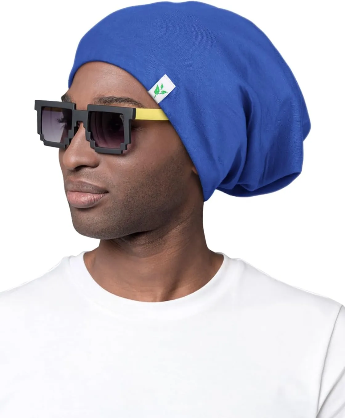 Sleep Cap-2Pcs Designed for Men with Natural Curly Wave Hair Satin Lined,Gifts for Boyfriend,Husband & Dad,