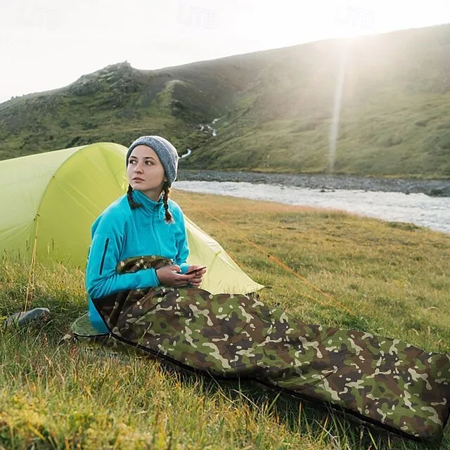 Sleeping Bag Outdoor Camping Envelope / Rectangular Bag for Adults 10-20 °C Single Polyester Thermal Warm Portable Windproof Durable 210*75 cm Winter Autumn / Fall for Camping / Hiking Camping