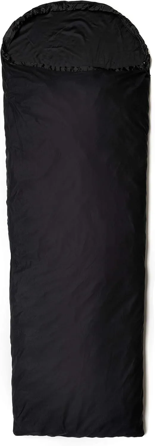 Snugpak TS1 Thermal Suede Sleeping Bag Liner, Polyester, Warm Insulation, Black