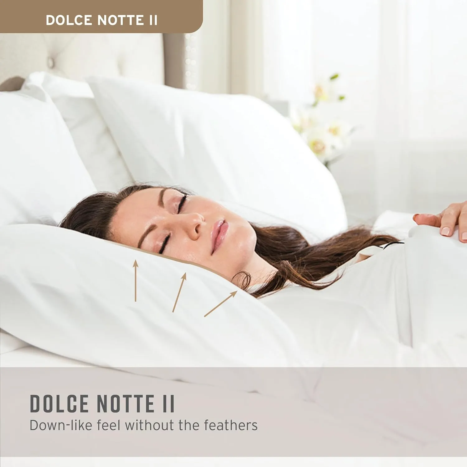 Sobel Westex: Dolce Notte II Stomach, Side and Back Sleeper Bed Pillow for Sleeping | Hotel and Resort Quality | Hypoallergenic, Down Like Fill, Soft Loft (King Size)