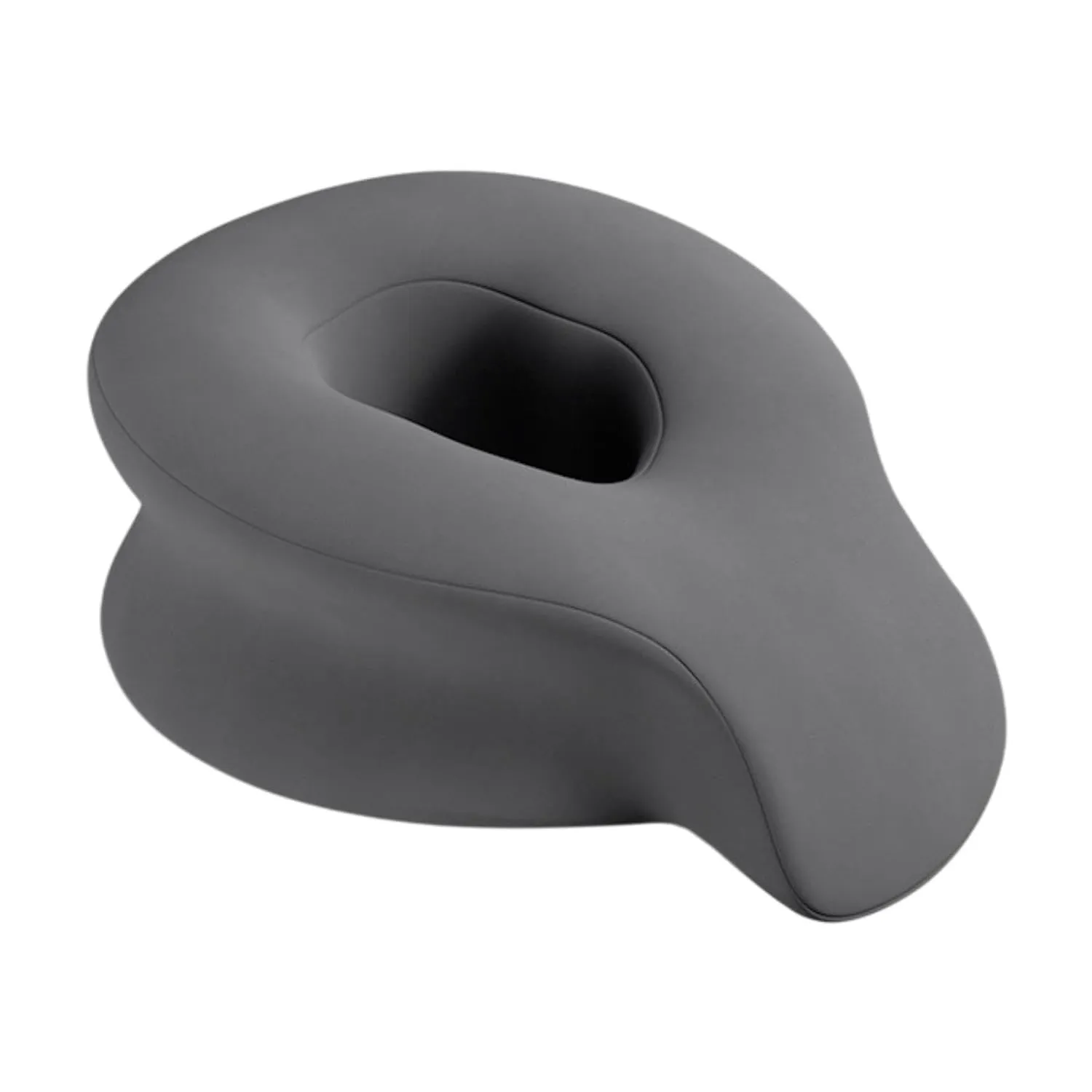 SPA Pillow for Face Face Down Pillow Neck Support Pillow Memory Foam Washable Cover Face Massage Pillow Trip Salon Airplane, Dark Grey