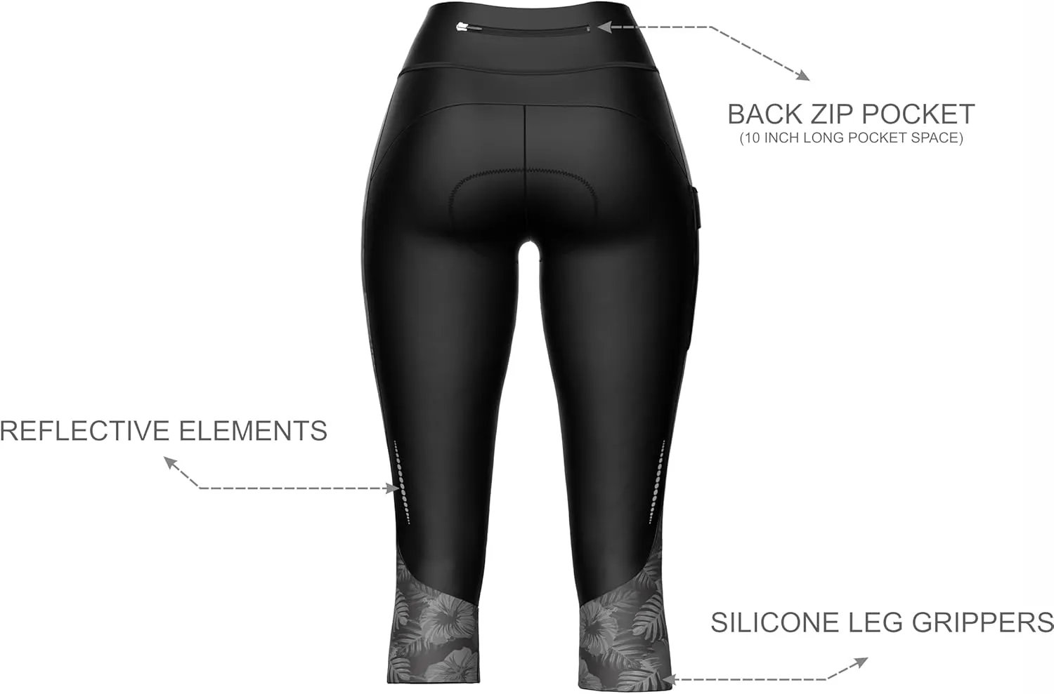 Sparx Women Padded Bike Pants Cycling Shorts Bicycle Thermal Capris 3/4 Winter Biking Tights