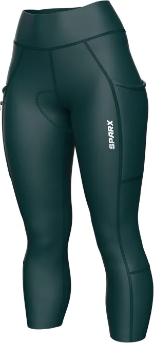 Sparx Women Padded Bike Pants Cycling Shorts Bicycle Thermal Capris 3/4 Winter Biking Tights