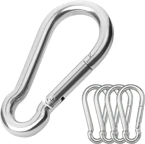 Stainless Steel Heavy Duty Carabiner - 440 lbs Capacity