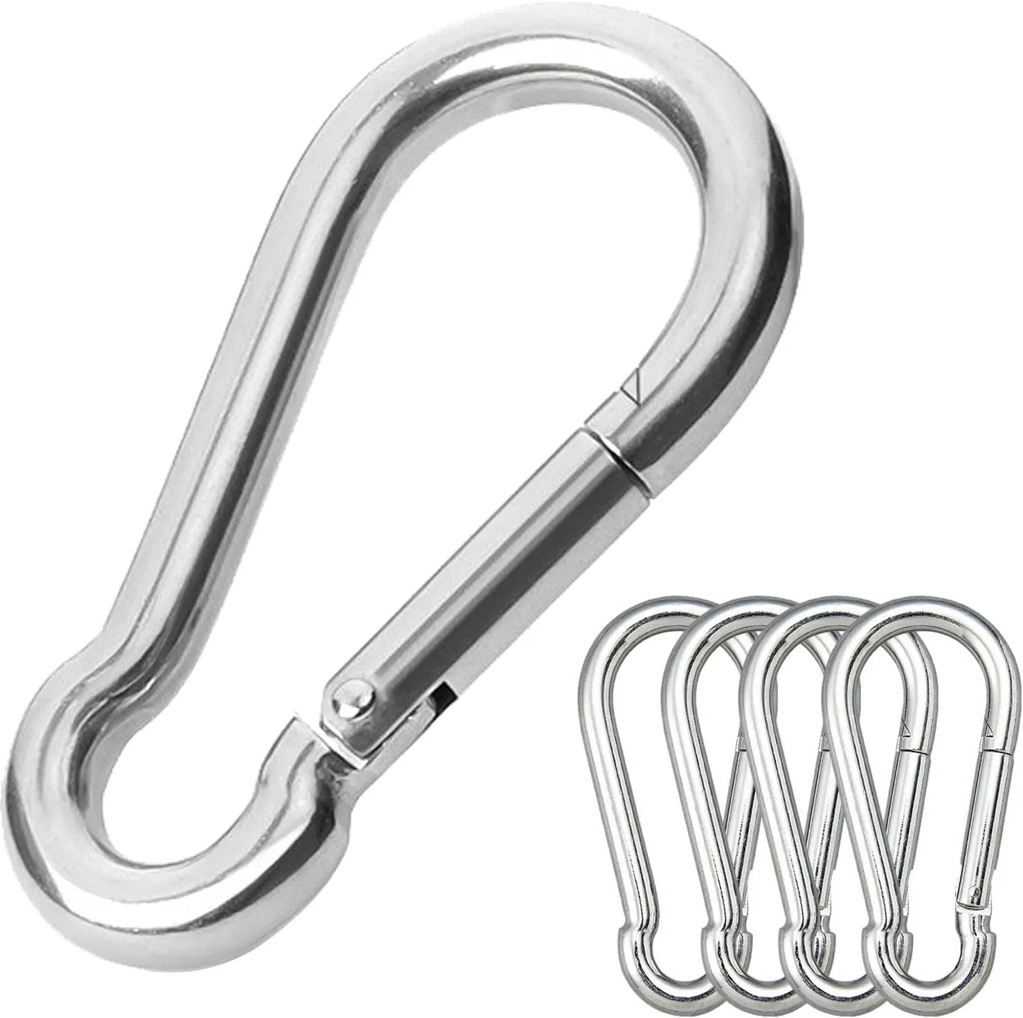 Stainless Steel Heavy Duty Carabiner - 440 lbs Capacity