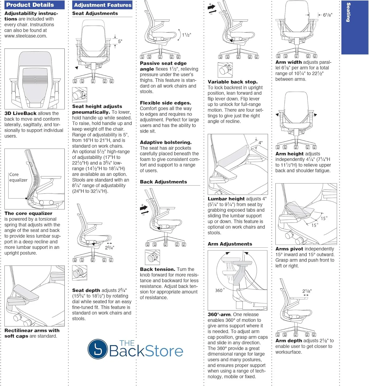 Steelcase Gesture Office Desk Chair with Headrest, Cogent Connect Aubergine 5SD1 Fabric, Medium Seat Height, Light on Dark Frame, Lumbar Support, and Standard Carpet Casters