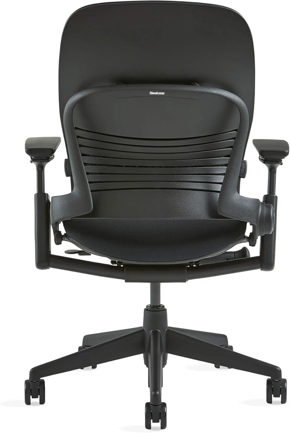 Steelcase Leap Chair, Black Fabric,FBA,5" Cylinder -
