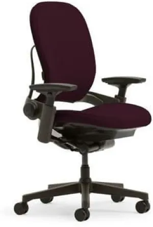 Steelcase Leap Plus Fabric Chair, Burgundy