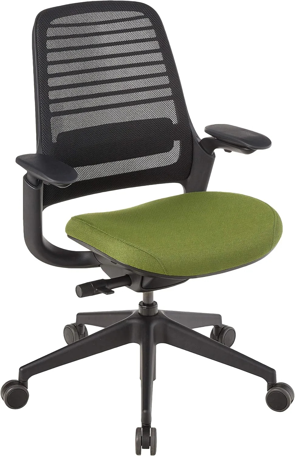 Steelcase Series 1 Office Chair, Carpet Casters, Licorice/Ivy