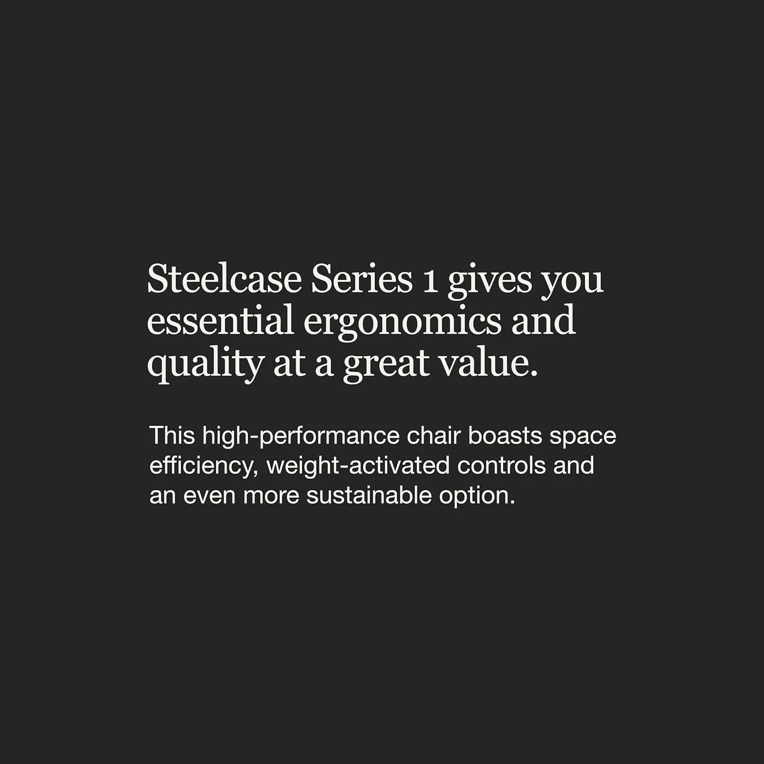 Steelcase Series 1 Office Chair - Ergonomic Work Chair with Wheels for Carpet - Helps Support Productivity - Weight-Activated Controls, Back Supports & Arm Support - Easy Assembly - Nickel