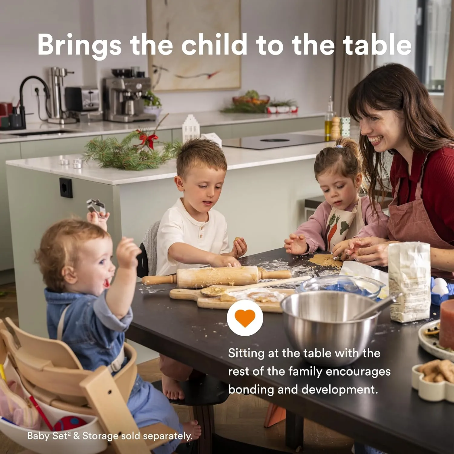 Stokke Tripp Trapp Chair from, Fjord Blue - Adjustable, Convertible Chair for Toddlers, Children & Adults - Convenient, Comfortable & Ergonomic - Classic Design