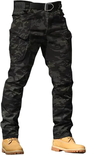Stretch Tactical Pants for Men Water Resistant Ripstop Cargo Pants Outdoor Lightweight Work