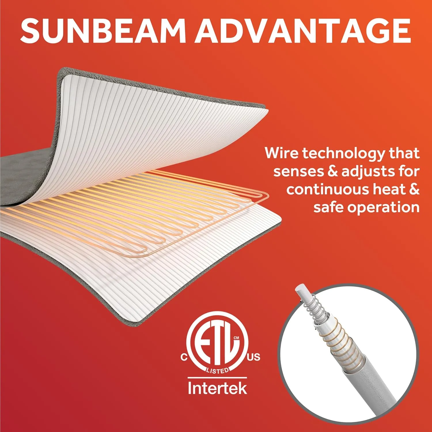 Sunbeam Royal Ultra Champagne Heated Personal Throw / Blanket, Cozy-Warm, Adjustable Heat Settings