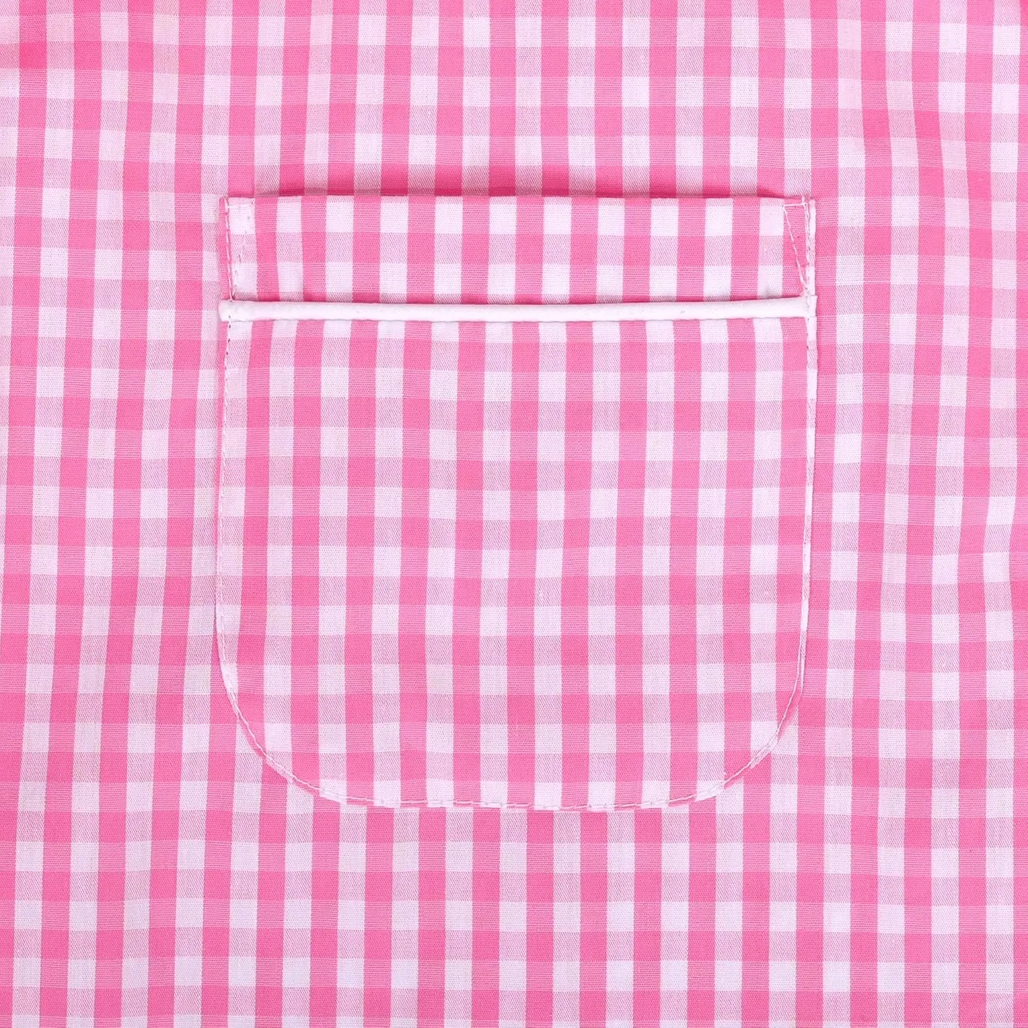 Sunny Fashion Girls Dress Beige Short Sleeve Collar Button Front School Uniform